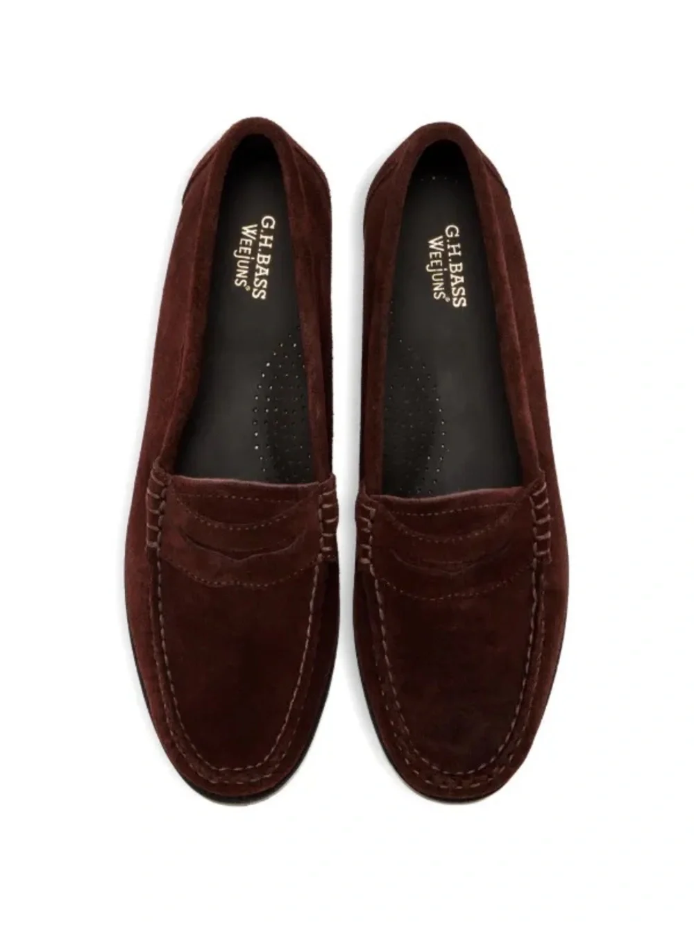 GH Bass Weejuns penny loafers in chocolate brown